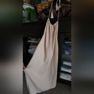 SHEIN Cream Textured Dress